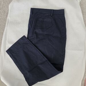 Talbots Classic Navy Trousers Size 24W / The Perfect Chino